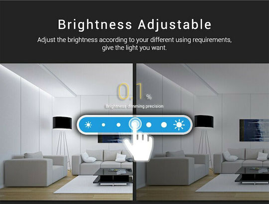 GloboStar Mi-Light B0 Διακόπτης Dimmer με Πλαίσιο LED Αφής Smart Χειριστήριο 2.4G