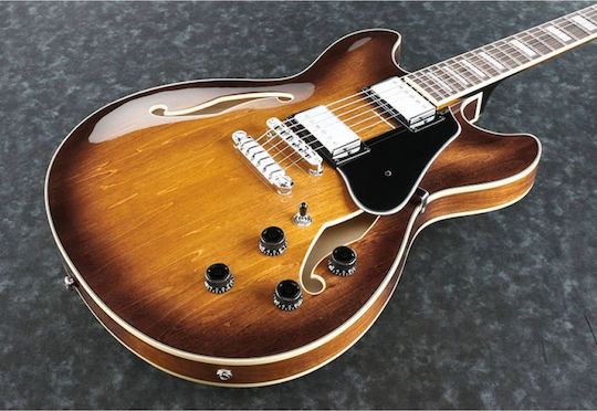 Ibanez Ηλεκτρική Κιθάρα Semiacoustic με HH Διάταξη Μαγνητών Tobacco Brown