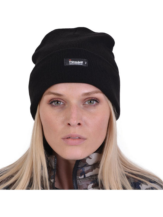 Thinsulate Beanie Männer Beanie mit Rippstrick in Khaki Farbe