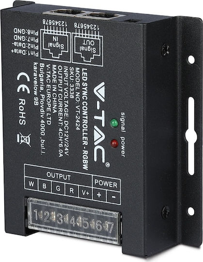 V-TAC VT-2424 Безжичен Димер и контролер за RGB и RGBW RF с дистанционно управление 3338