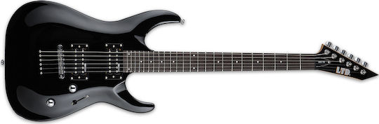 ESP LTD MH-10 Chitară Electrică Stratocaster cu HH Configurație Doze Neagră cu Husă
