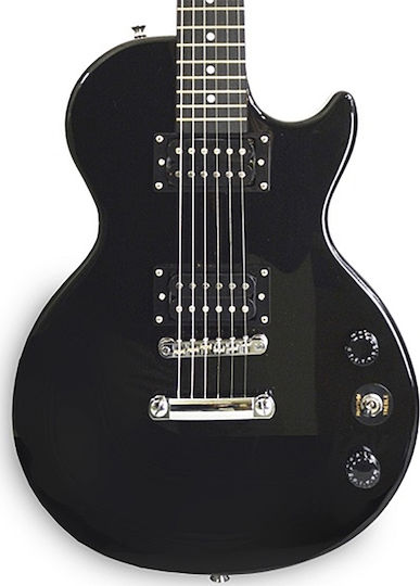 Jacky Jackson LHX7CLS Chitară Electrică Tăietură unică cu HH Configurație Doze Negru