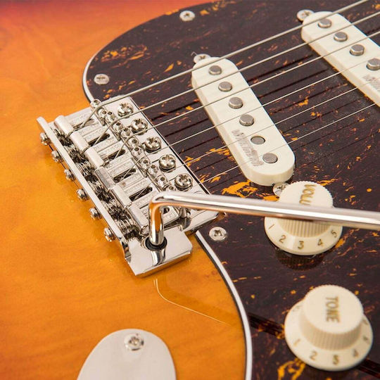 Vintage V6M ReIssued Ηλεκτρική Κιθάρα ST Style με SSS Διάταξη Μαγνητών Sunburst
