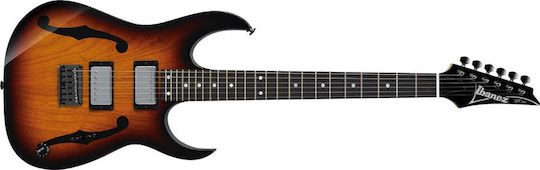 Ibanez PGM401 Elektrische Gitarre ES mit HH Tonabnehmerkonfiguration Tri Fade Burst