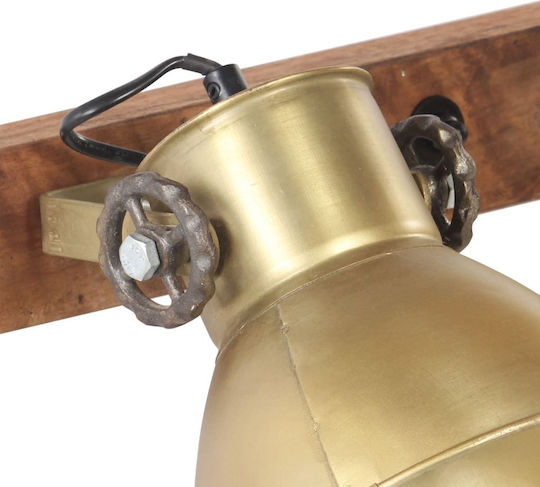vidaXL Industrial Wall Lamp with E27 Bronze 90x25cm
