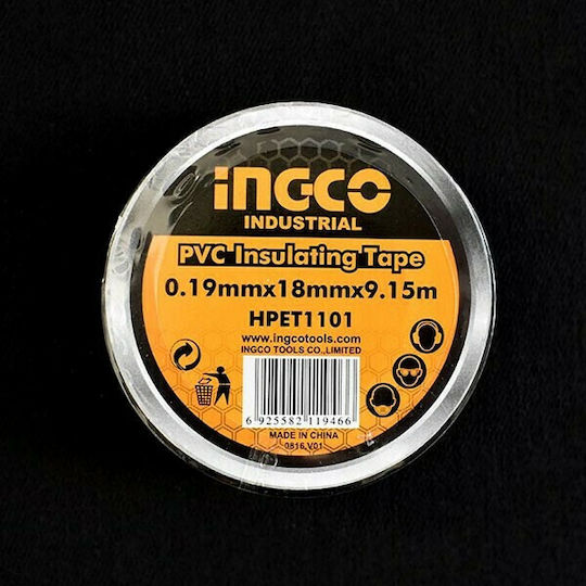 Ingco Insulation Tape 18mm x 9.15m Black