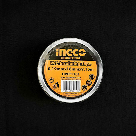 Ingco Insulation Tape 18mm x 9.15m Black