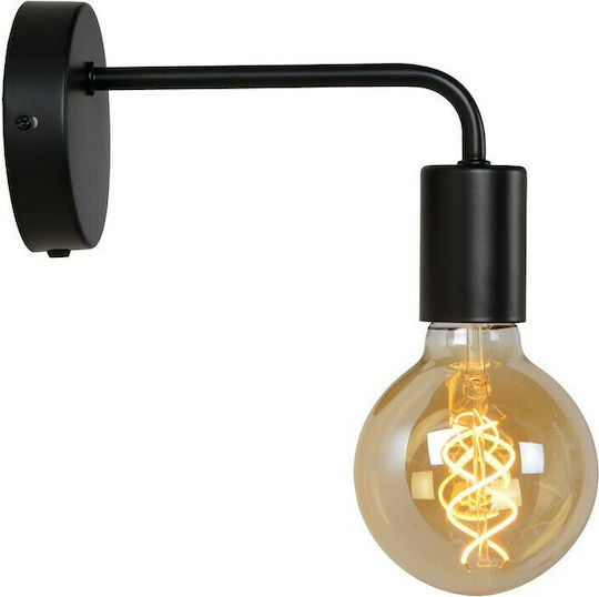 Lucide Lightning Vintage Lamp Wall with Socket E27 Black