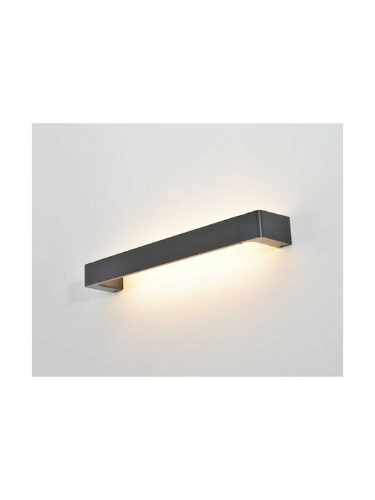 Aca Modern Lumină de Perete cu LED Integrat și Lumină Alb Cald Negru 60x10.5x6.4cm