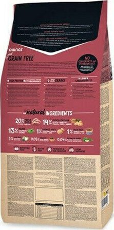 Ownat Grain Free Sterilized Ξηρά Τροφή χωρίς Σιτηρά για Στειρωμένες Γάτες με Κοτόπουλο 8kg