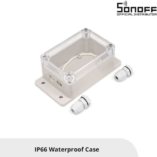 Sonoff Електрическо кутия за външен монтаж Водоустойчиво IP66 в Сив цвят