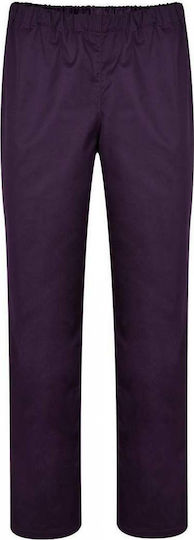 B-Well Cesare Unisex Purple Pants & Blouse Set Cotton and Polyester