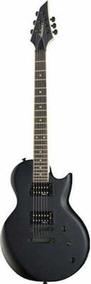 Jackson JS22 SC Monarkh Elektrische Gitarre mit Form Einfacher Schnitt und HH Pickup-Anordnung Satin Black