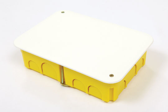 Courbi Cutie electrică îngropată Ramificare pentru gips-carton în culoarea Galben