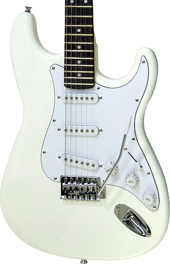 Jacky Jackson JJ Last32 Strat Ηλεκτρική Κιθάρα ST Style με SSS Διάταξη Μαγνητών White