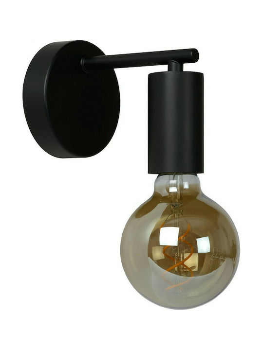 Lucide Lightning Leanne Classic Lamp Wall with Socket E27 Black 10x10cm