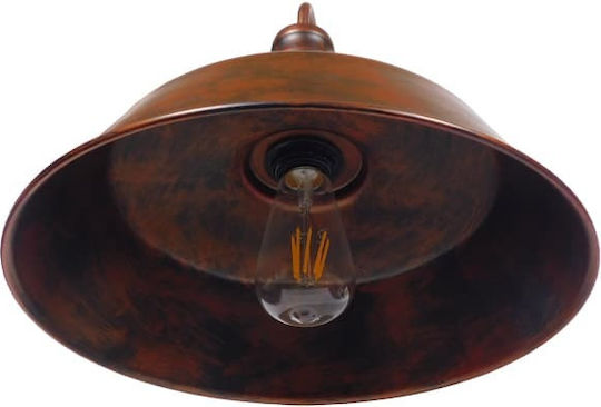 GloboStar Industrielle Wandleuchte mit E27-Fassung Braun 35x40x32 cm