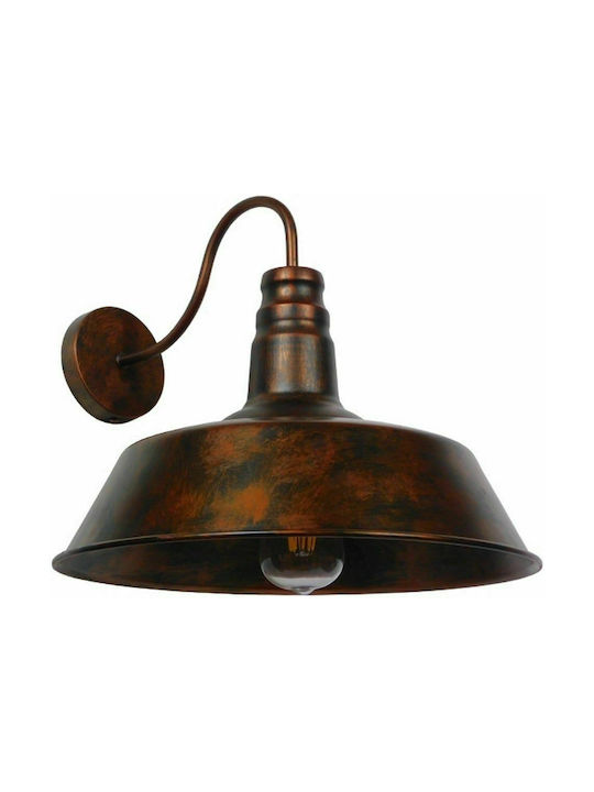 GloboStar Φωτιστικό Τοίχου Καφέ 36x32εκ. GloboStar Φωτιστικό Τοίχου Καφέ 36x32εκ.