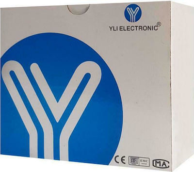 Yli Electronic Μπουτόν Εξόδου σε Ασημί Χρώμα PBK-810C