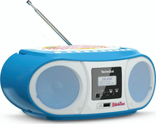 Technisat Digitradio 1990 Bibi & Tina Sistem Audio Portabil cu Bluetooth MP3 USB Radio Albastru