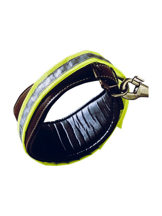 Ferplast Reflex Dog Collar Illuminated In Yellow Colour Περιλαίμιο C 15/44 Νάιλον