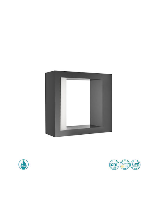 SoleLuce Επιτοίχια Εξωτερική Πλαφονιέρα LED IP54