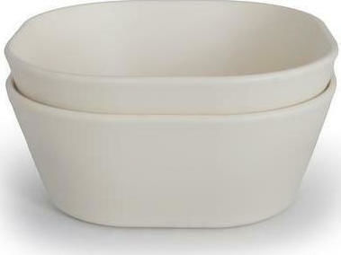 Mushie Baby Food Bowl Children's Bowl made of Plastic Beige 2pcs 2314094