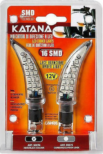 Lampa Φλας Μοτοσυκλέτας LED 2τμχ