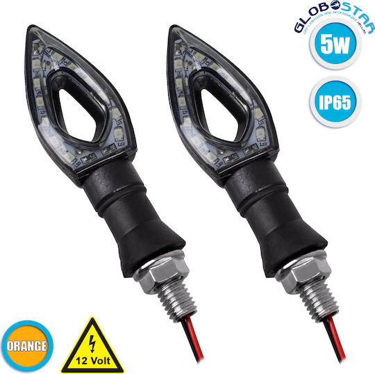 GloboStar Blitzlicht Motorrad LED 2Stück