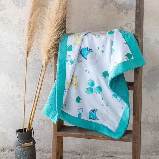 Nima Chirpy Kids Beach Towel Light Blue 75x75cm