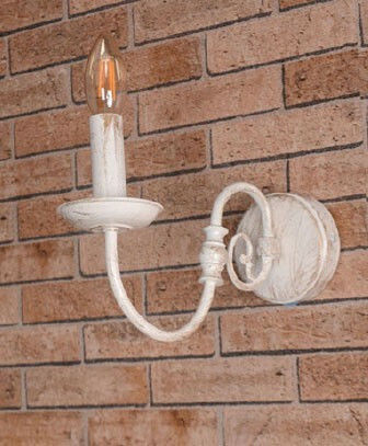 Inlight Lumină De perete Patină Albă 10cm Inlight Lumină De perete Patină Albă 10cm