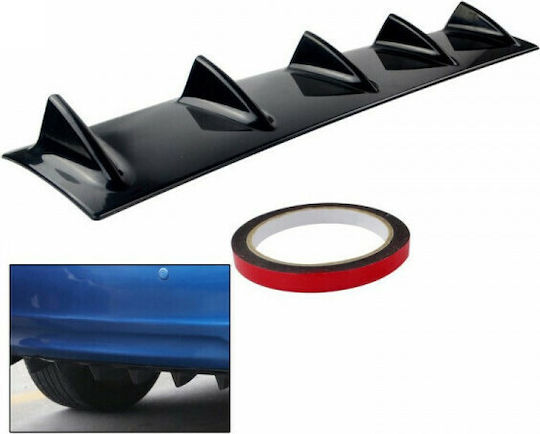 Diffuser Car Rear Rear Bumper Diffuser Type Shark with 5 Fins Universal