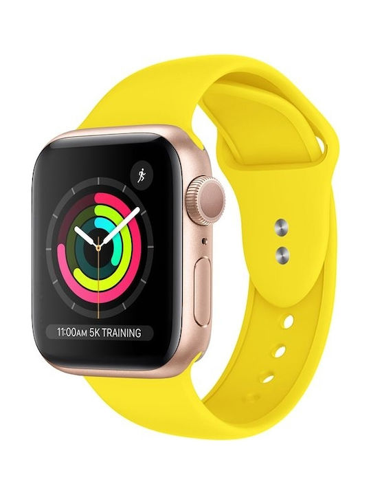 Crong Liquid Strap Silicone with Pin Yellow (Apple Watch 38/40/41/42mm) CRG-40LQB-YEL