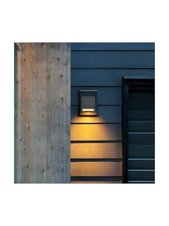 V-TAC Classic Lamp Wall with Socket G9 Gray 12x12x10cm