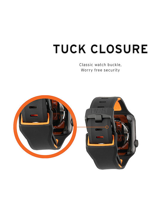 UAG Civilian Strap Black/Orange (Apple Watch 42/44mm)