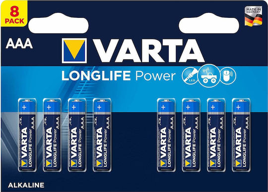 Varta LongLife Power Αλκαλικές Μπαταρίες AAA 1.5V 8τμχ