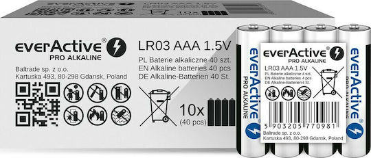 everActive Pro Alkaline Batterien AAA 1.5V 4Stück
