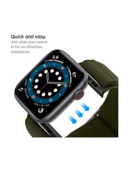 Spigen Fit Lite Curea Tesatura Kaki (Apple Watch 38/40/41mm) AMP02292