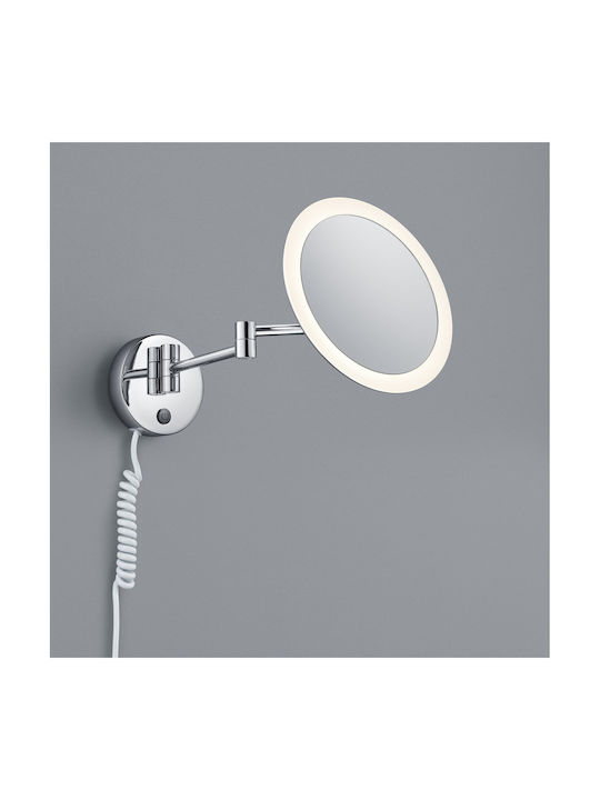 Trio Lighting View Modern Lamp Bathroom with Integrated LED and Warm White Light Silver 22x36cm