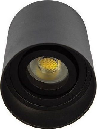 VK Lighting Einzel Spot mit Fassung GU10 in Schwarz Farbe