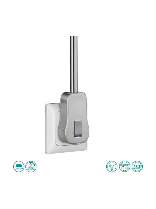 Trio Lighting Levisto Μονό Σποτ με Ντουί E14 σε Ασημί Χρώμα