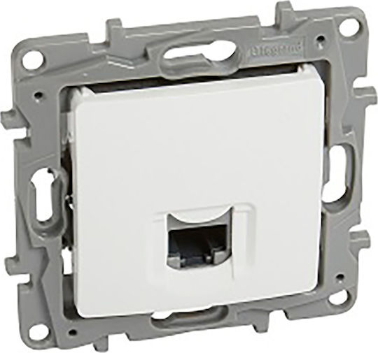 Legrand Niloe Front Single Network Socket RJ45 Cat6 White 764573