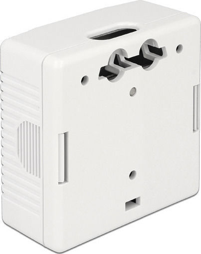 DeLock Διπλή Εξωτερική Πρίζα Δικτύου RJ45 Τύπου Cat6 σε Λευκό Χρώμα 86197