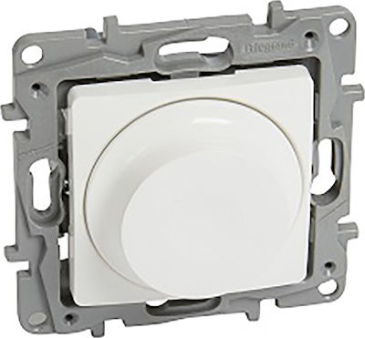 Legrand Niloe Recessed LED Front Dimmer Switch Rotary 300W White