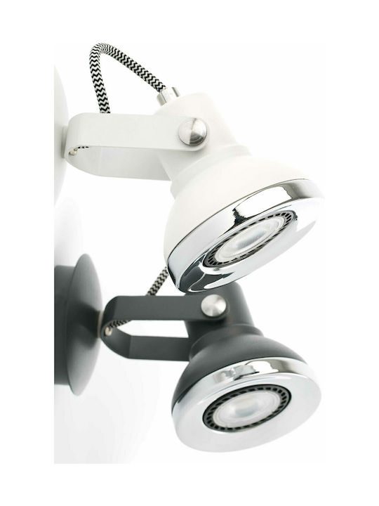 Faro Barcelona Ring Single Spot with Socket GU10 in White Color