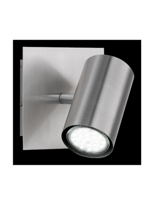 Trio Lighting Marley Single Spot with Socket GU10 in Silver Color
