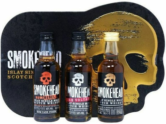 Smokehead Set Miniaturi Băuturi 3buc 50ml