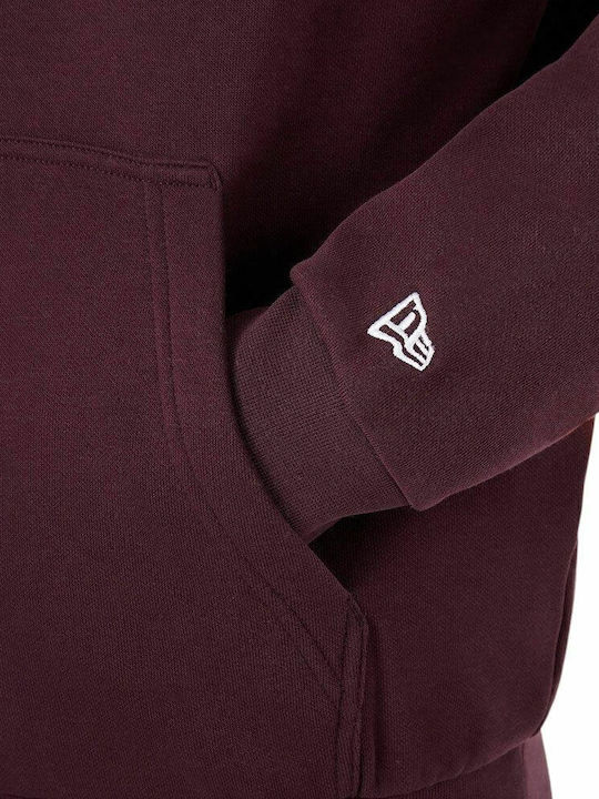 New York Yankees Sweatshirt with Hood Burgundy