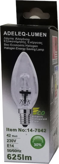 Adeleq Halogen Lamp for Socket E14 with Power 42W 230V