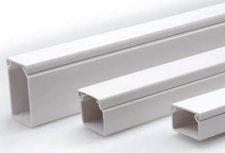 Kassinakis Canal de Cablu din Plastic 25x25mm Alb Set 2buc 1m